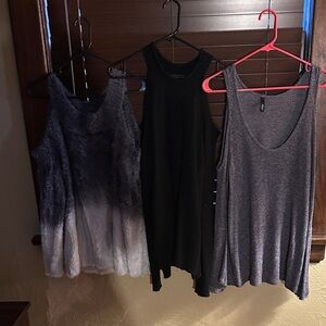 Stylish Women's cold shoulder sweaters and top - Black and Gray